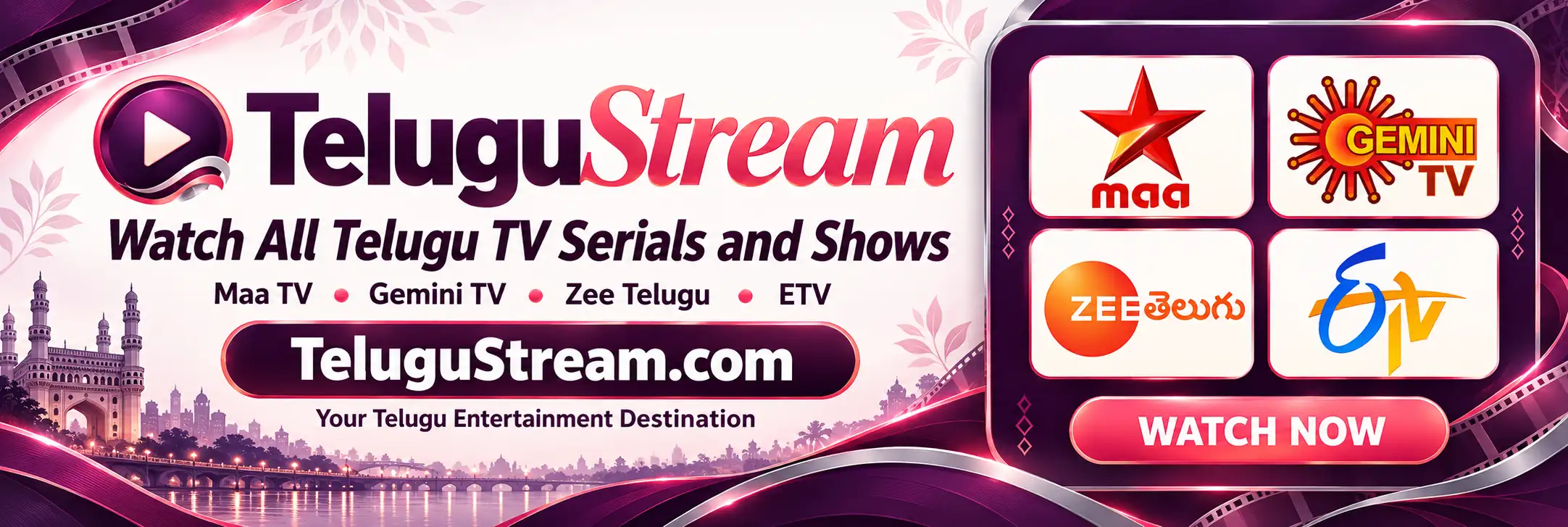 Watch Telugu TV serials and shows on TeluguStream